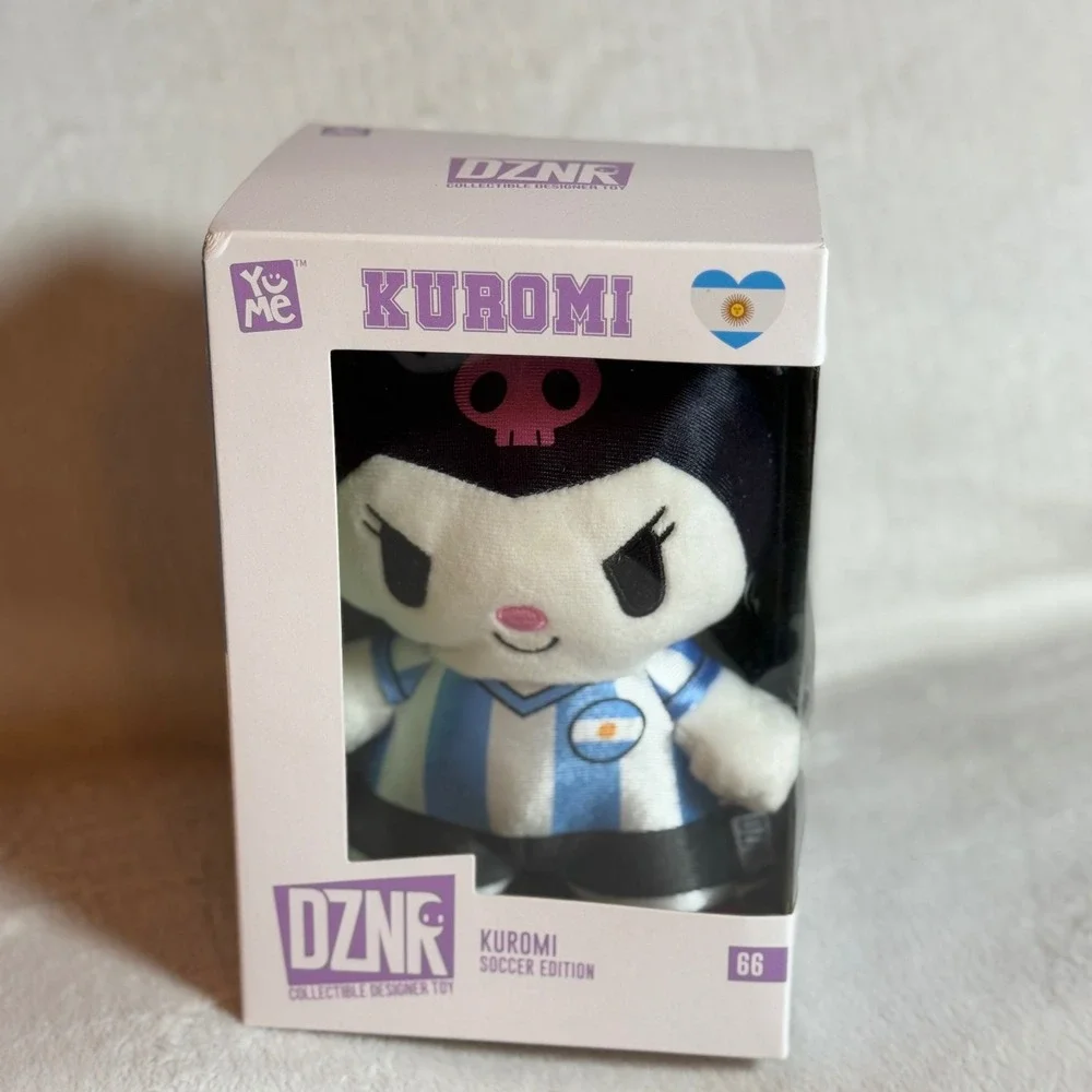 YuMe Hello Kitty and Friends DZNR Soccer Edition Plush - Kuromi Argentina - NEW